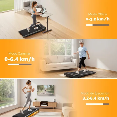 Miniatura 5 de Hifast Walking Pad Treadmill with Incline,Under Desk Treadmills for Home Office,300lbs Capacity Portable Small Walking Pad,2.5HP Quiet Running Pad