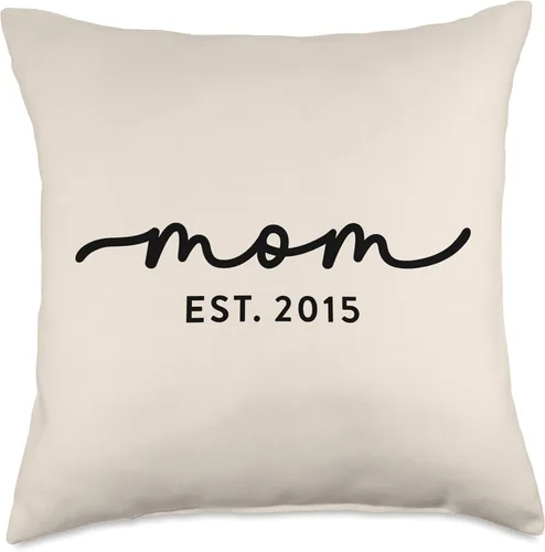 Miniatura 4 de Mom Est 2015 Custom Mom Personalized Mother’s Day Customized Throw Pillow