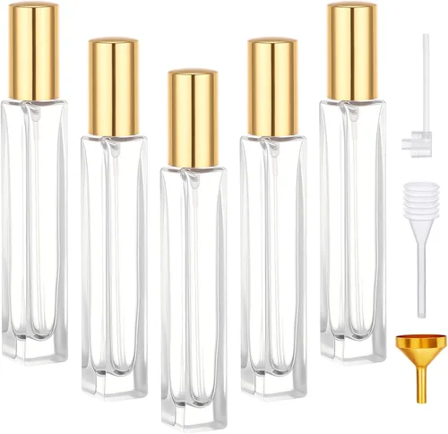 Miniatura 22 de Segbeauty 5 Pack de botellas de spray de vidrio rellenables de 10 ml para perfume, botella de colonia de niebla fina mini vacía de viaje de 10 ml