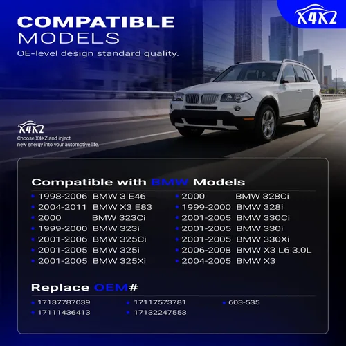 Miniatura 2 de Depósito de Expansión del Radiador de Refrigerante del Motor para BMW E46 320i 323i 323Ci 325i 325Ci 325xi 328i 328Ci 330i 330Ci 330xi 1999-2006