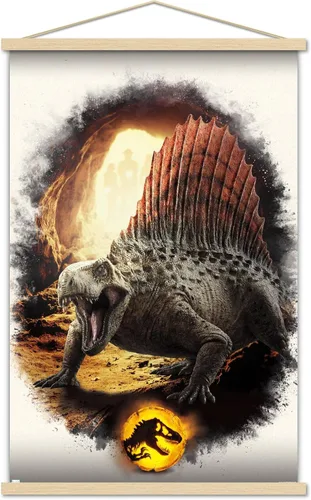 Miniatura 15 de Trends International Jurassic World: Dominion - Póster de pared focal Dimetrodon, 22.375 x 34 pulgadas, versión enmarcada en negro Versión con marco