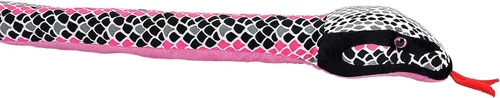 Wild Republic - Peluche de serpiente de peluche, regalo para niños, Escalas de color rosa y gris, 54"