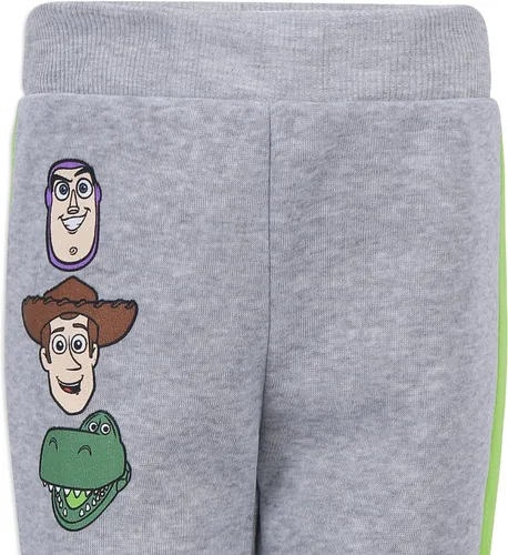 Miniatura 7 de Disney Toy Story - Conjunto de camiseta para niños, sudadera con cremallera y pantalones deportivos para niños pequeños - VerdeAzul