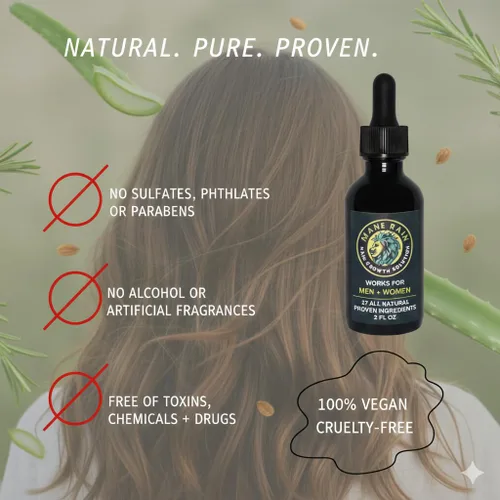 Miniatura 4 de Crecimiento del cabello para hombres y mujeres-Z-LAB27™ Fórmula vegetal bioactiva despierta raíces hibernantes, estimula y nutre el cuero