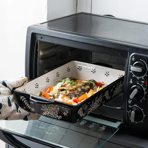 Miniatura 5 de Platos de cazuela para horno, plato de cerámica, cacerola de lasaña, platos para hornear para horno, juego de platos para hornear