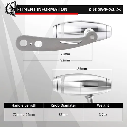 Miniatura 7 de GOMEXUS Power Handle for Penn Special Senator 112H 113H 114H Fishing Reel Crank