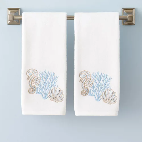 Miniatura 15 de Serafina Home Toallas de mano náuticas para huéspedes: Coastal Love Anchors The Soul, 2 piezas suaves y absorbentes
