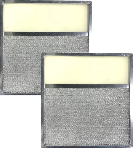 Air Filter Factory Filtro de lente de luz de grasa, 11 x 12 x 3/8 pulgadas, filtro de lente de grasa de malla de aluminio, paquete de 2 unidades