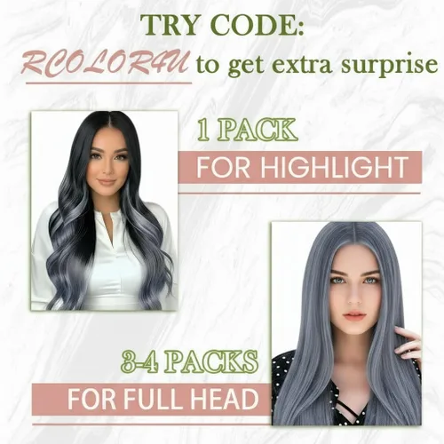 Miniatura 5 de RUNATURE Extensiones de cabello humano real con micro cuentas, color azul claro, 16 pulgadas, extensiones de cabello humano Remy de color azul