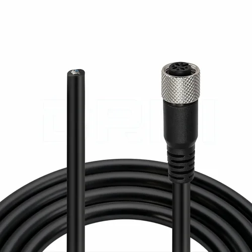 Miniatura 12 de Conector de sensor M12 5pin A código hembra moldeado al cable industrial de un solo extremo para conexiones industriales automatizadas del sensor