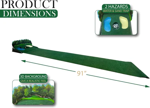 Miniatura 2 de Club Champ Alfombrilla de putt n' Hazard eléctrica de gran