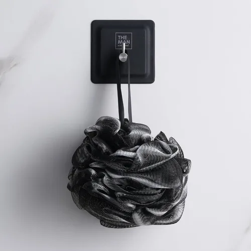 Miniatura 5 de The Man Gancho de silicona – Gancho de almacenamiento para baño y ducha – Artículos de aseo de ducha, accesorio organizador de baño – Acero
