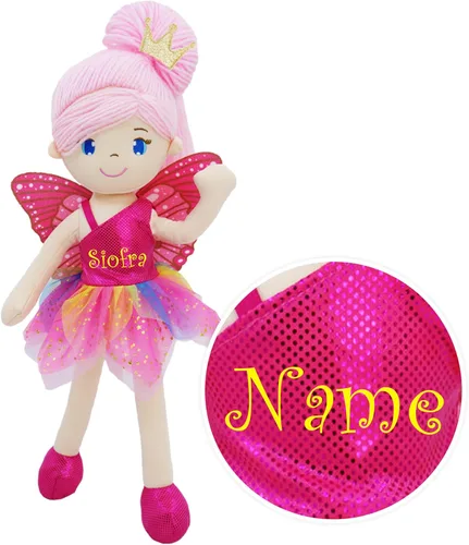Miniatura 14 de June Garden Muñeca de hada del jardín encantado de 16 pulgadas Brielle - Muñeca de conejo de peluche rellena y suave para niña, regalo de Pascua
