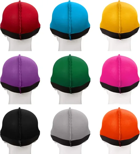 Miniatura 6 de SATINIOR 9 piezas de gorras de ondas sedosas para hombre, con banda elástica, gorras onduladas sedosas, estilo 2