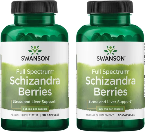 Miniatura 8 de Swanson Full Spectrum Schizandra Berries - Suplemento de hierbas que promueve el apoyo al estrés y la salud del hígado - Ayuda a facilitar el cuerpo