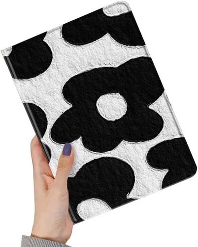 Miniatura 14 de kaitesi Funda floral compatible con iPad 6ª 5ª generación 9.7 pulgadas iPad Air/Air 2, diseño de flores, bonita funda inteligente de piel delgada