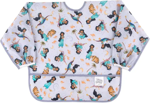 Bumkins Sleeved Bib for Girl or Boy, Baby and Toddler for 6-24 Mos H4 Jazmín