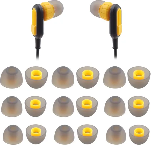 Almohadillas de silicona de repuesto para auriculares Dewalt, compatibles con Dewalt Heavy Duty/Jobsite Pro/Auriculares Bluetooth 2 en 1 con banda