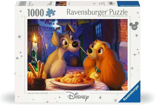 Ravensburger Disney Lady and The Tramp - Rompecabezas de 1000 piezas para adultos, 12000003, herramientas hechas a mano, fabricado en Alemania, cada