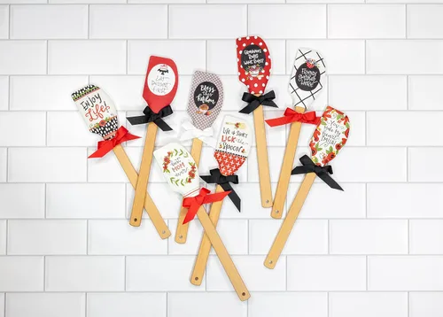 Miniatura 3 de Shannon Road Gifts - Espátula clásica de silicona para cocina, 12.5 pulgadas, disfruta de la vida Disfruta la vida