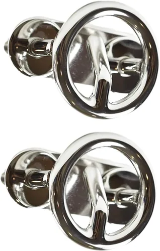 Miniatura 8 de MARINE CITY Mount Ski Tow Hooks – 316 Stainless Steel, Mirror-Polished Finish, Corrosion-Resistant – 2-1/2” Ring Diameter, for Boats, Marines