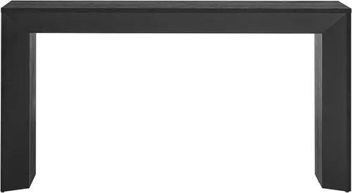 Miniatura 8 de Mesa consola moderna de 59 pulgadas, color negro, mesa de entrada elegante y versátil para sofá detrás del sofá para sala de estar, pasillo