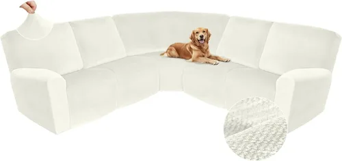 Miniatura 288 de Arfntevss Fundas de sofá seccional reclinable de terciopelo, Funda de sofá seccional de esquina para sofá reclinable, Funda elástica suave