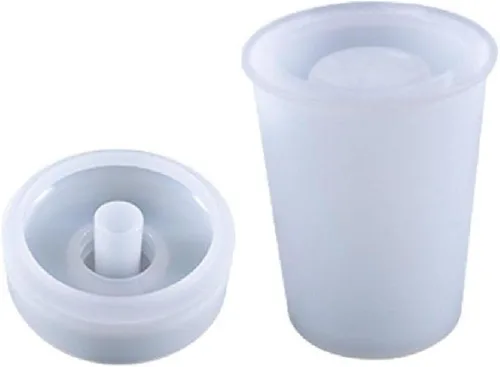 Miniatura 10 de Molde de silicona para botella, dispensador de jabón, dispensador de jabón, molde de resina epoxi hecho a mano para decoración del hogar Plata