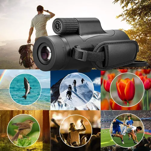 Miniatura 3 de FEEMIC Telescopio monocular de alta potencia con visión de de 8x y diámetro del objetivo de 1.65 pulgadas (42 mm) compacto portátil impermeable a