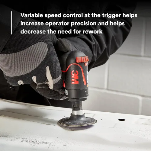 Miniatura 7 de 3M Lijadora de disco con empuñadura de pistola, 33577, 18,000 RPM, 1.969 in y 2.953 in, 1 por caja, herramienta automotriz para rectificado
