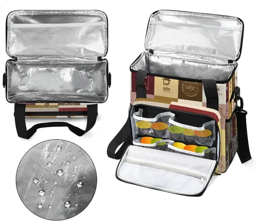 Miniatura 3 de Juego de Bolso Portátil para Iconos de Café, Compatible con Keurig K-Mini o Plus, Estuche de Transporte para Cafetera de Porción Única, Incluye
