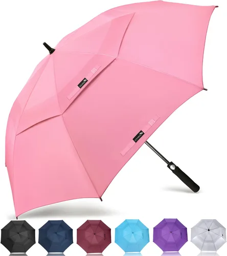 Miniatura 46 de ZOMAKE - Paraguas de golf a prueba de viento, extragrande, de gran tamaño, de doble dosel resistente para lluvia, juegos deportivos y carrito