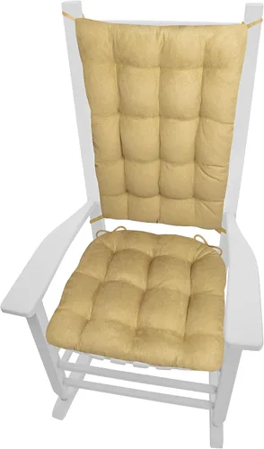 Miniatura 11 de Barnett Home Decor Cojines de microgamuza para mecedora, relleno de espuma de látex, cojín para el respaldo y el respaldo, gamuza vegana