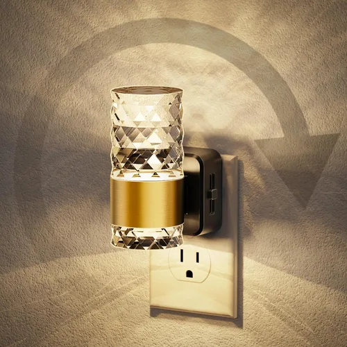 Miniatura 11 de JandCase Luz nocturna, luces nocturnas automáticas enchufables a la pared, luz nocturna LED regulable con brillo ajustable, luces nocturnas