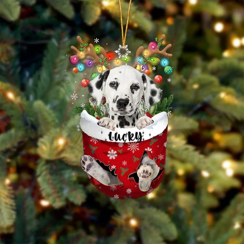 Miniatura 53 de Adorno de Navidad personalizado para perro Airedale Terrier en bolsillo de nieve, adorno para árbol de Navidad, idea de regalo para amantes