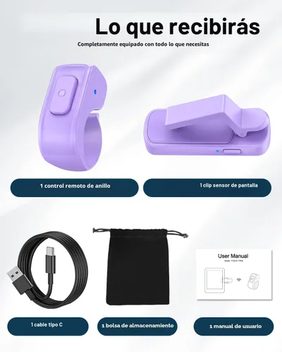 Miniatura 9 de DATAFY [Compatible con Fundas] Anillo Girador de Página con Control Remoto para Kindle Paperwhite Oasis Scribe Kobo eReaders, Controles Remotos