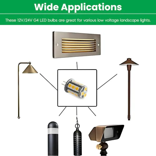 Miniatura 6 de Bombillas LED T3 G4 Bi-pin de 12 VAC/CC, bajo voltaje, 3 W, luz blanca diurna 6000 K para iluminación de paisajes al aire libre, luces de caminos