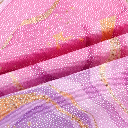 Miniatura 108 de HOZIY - Leotardos de gimnasia con pantalones cortos brillantes para niñas pequeñas; estampados de unicornio, aurora, arco iris, sirena, dinosaurio