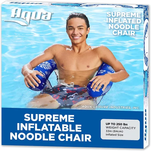 Miniatura 8 de Aqua Inflatable Pool Noodles – Pool Noodle Chairs – Mutiple Colors/Styles – for Adults and Kids Floating