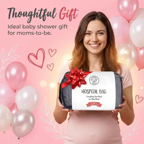 Miniatura 5 de Bolsas de hospital para el trabajo de parto y el parto, bolsa de hospital de maternidad para embarazo, esenciales para mamá, juego de ropa