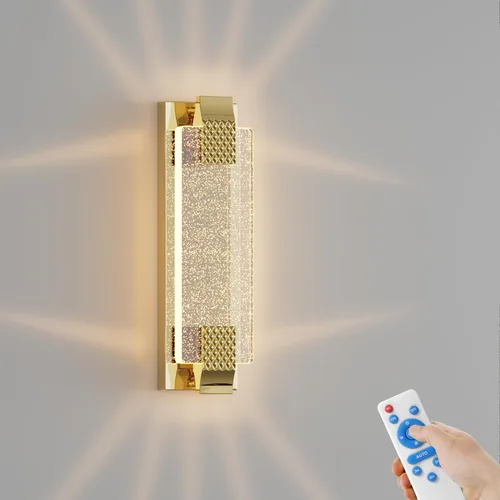 camuucci Aplique de pared operado por batería recargable de 12000mAh, luz de pared para interiores, sin cableado, control remoto, regulable,