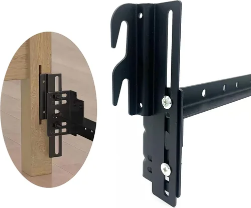 Miniatura 9 de ZhouDaShu Soportes adaptadores de cabecero, ganchos para marco de cama, soportes de cabecera para marco de cama de metal, kit de fijación