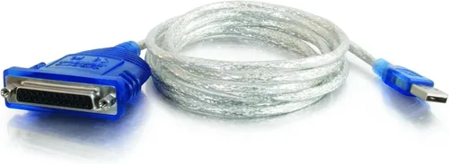 Miniatura 3 de C2G Legrand - Cable USB a DB25, cable de conversión de 6 pies, cable USB a paralelo de impresora, adaptador de impresora, adaptador de impresora