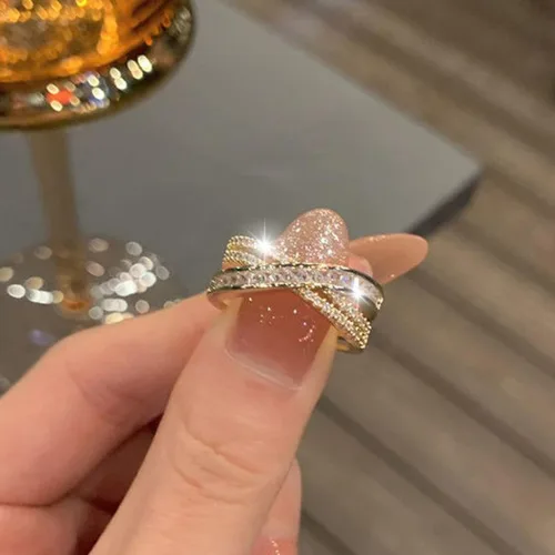Miniatura 4 de Anillo de cóctel - EternityRings para mujer, anillo de boda de diamante, anillos de compromiso, regalos de cumpleaños de Navidad