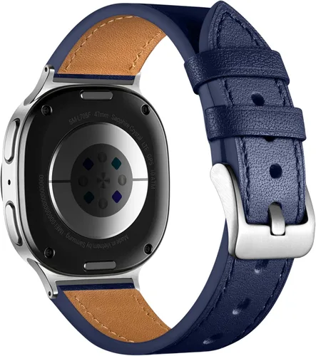 Miniatura 21 de Correa de cuero GEAK compatible con Samsung Galaxy Watch 7 de 40 mm, 44 mm, Galaxy Watch 6 5 4 de 40 mm, 44 mm, Galaxy Watch 6 Classic de 47 mm, 43