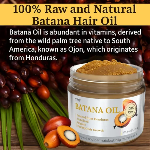 Miniatura 8 de Dr. Sebi Aceite de Batana 100% natural, sin refinar y orgánico de Honduras para el crecimiento del cabello, mejora el grosor del cabello, evita