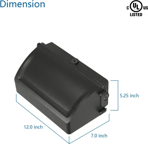 Miniatura 5 de Paquete de luz LED de corte completo de 45 W (300 W equivalente), 5000 K 120-277 V IP65 luz de inundación regulable para exteriores