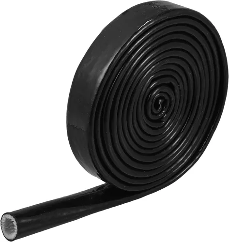 Miniatura 8 de X AUTOHAUX Cinta de fibra de vidrio recubierta de silicona con funda de fuego de 5/8 pulgadas de identificación x 5 pies para líneas de manguera
