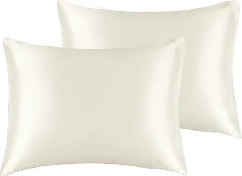 Miniatura 129 de Bedelite Funda de almohada de satén para el cuerpo, súper suave y refrescante, para el cabello y la piel, transpirable, sedosa y larga, 20 x 54 Rosa