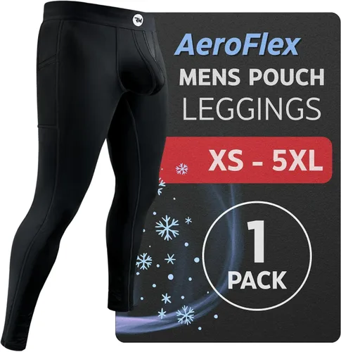 Miniatura 2 de Real Men ABCD Pouch - Pantalones de compresión para hombre, paquete de 1, 2 y 3, leggings para hombre, pantalones de yoga, medias, capa base